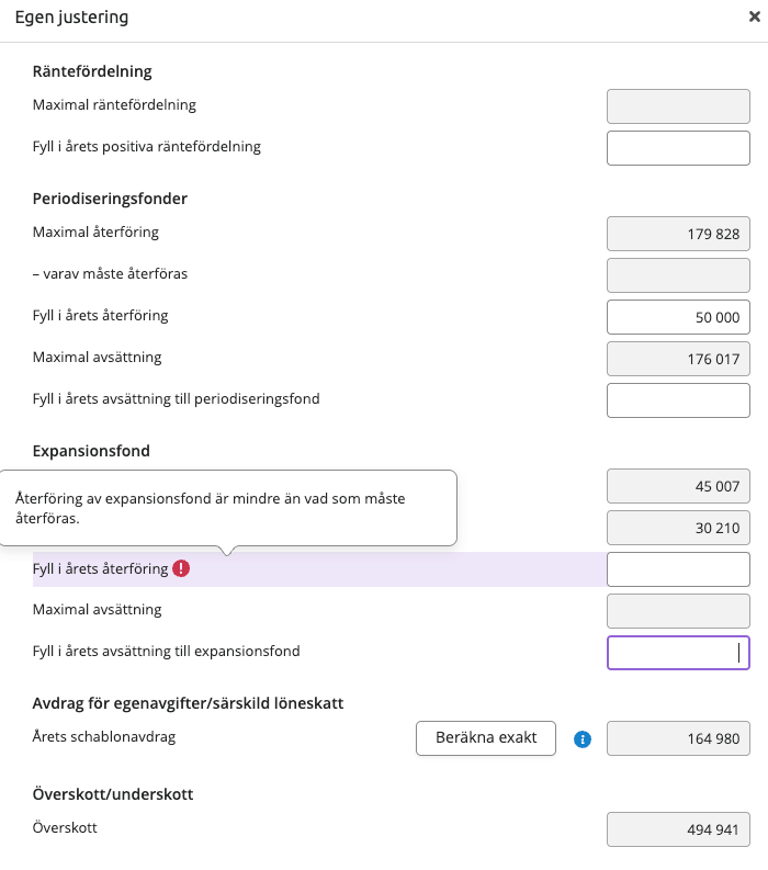 9 Resultatplanering Egen justering tvingande belopp expansionsfond går inte att nolla.png