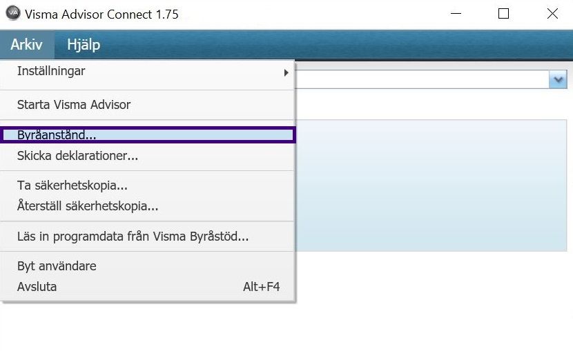 Byråanstånd via Advisor Connect.